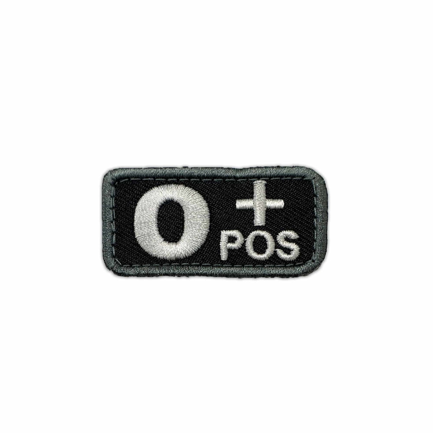 O+ Blood Type Patch SWAT/TAC W/ Hook Fastener