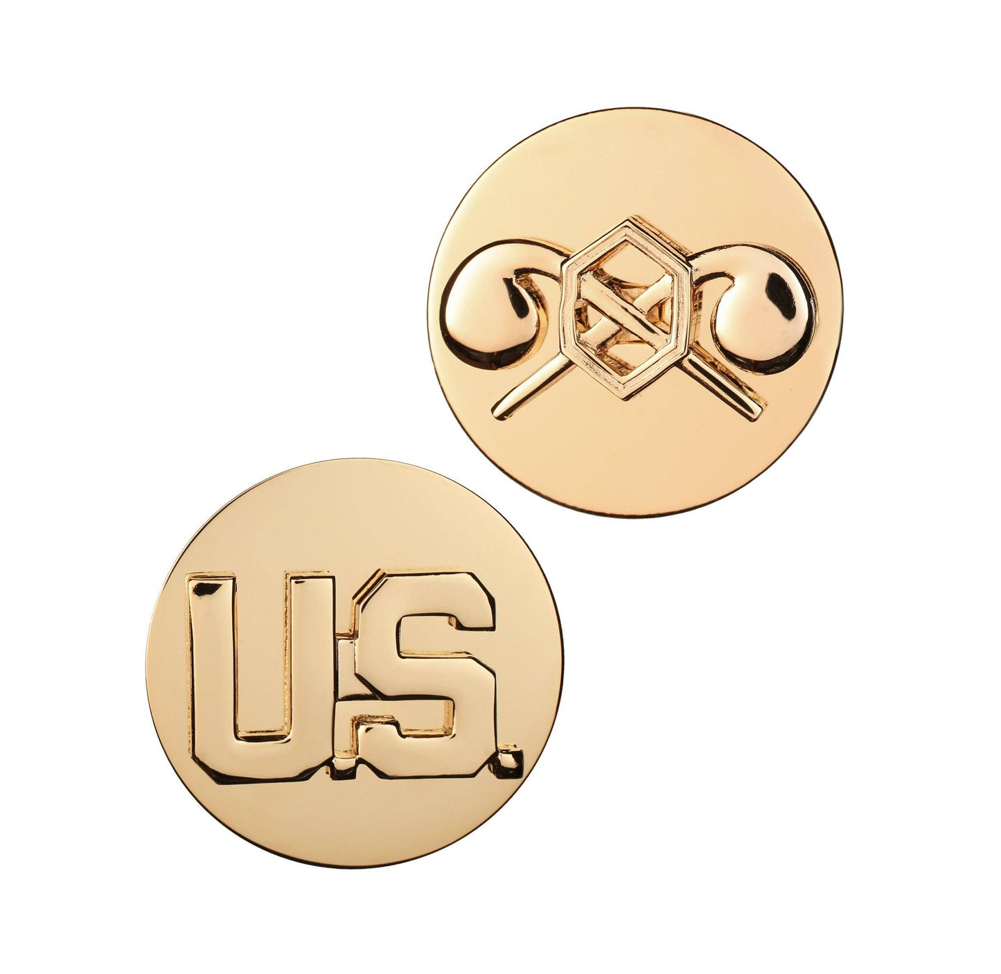 U.S. Army Enlisted Chemical & U.S. STA-BRITE® Pin-on (pair)