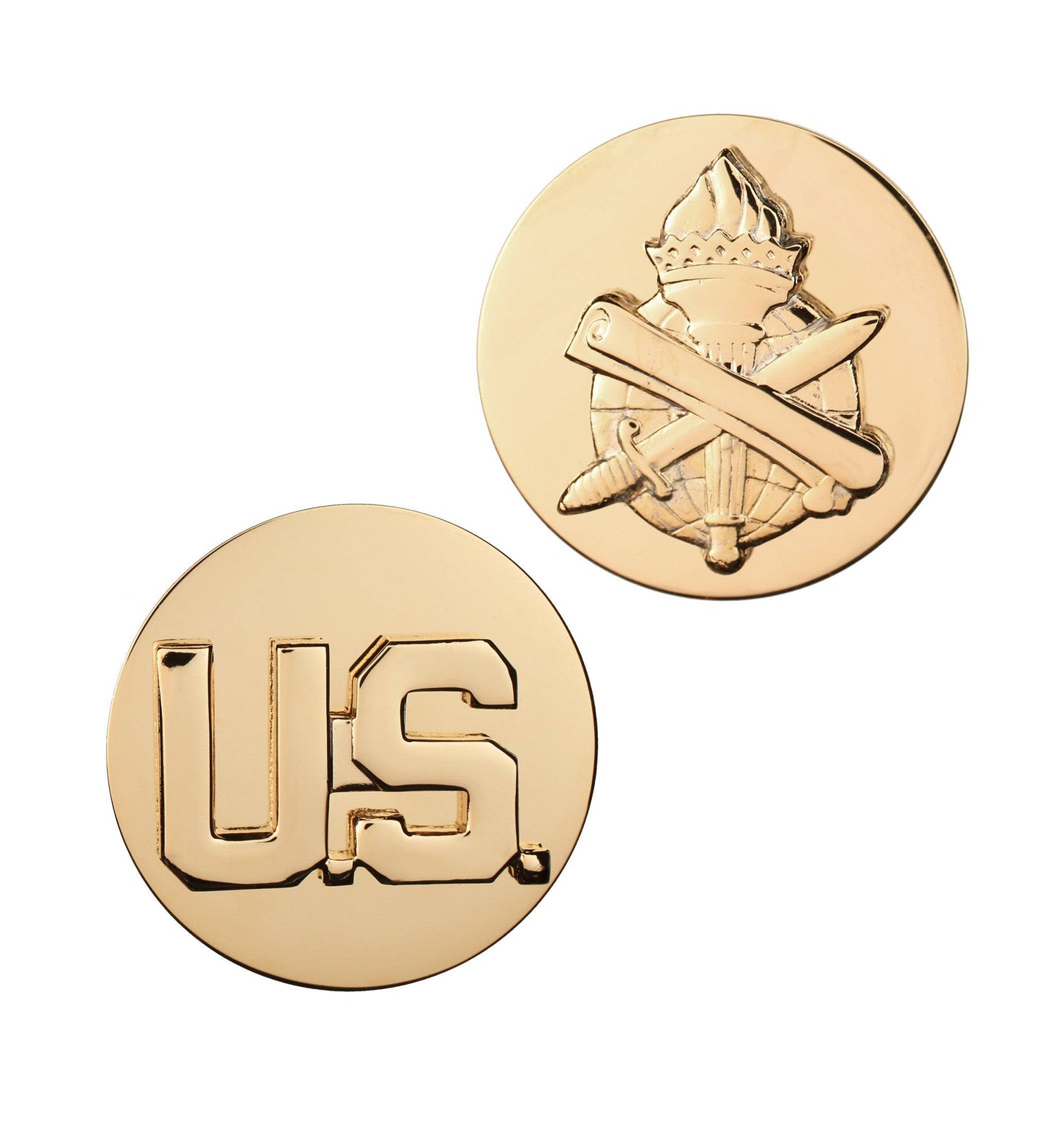 U.S. Army Enlisted Civil Affairs & U.S. STA-BRITE® Pin-on (pair)