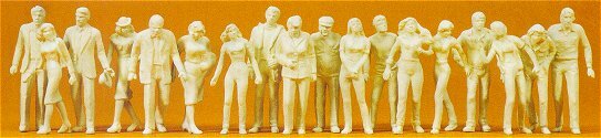 Preiser 65601 O Scale Unpainted Figure Set Passers-By