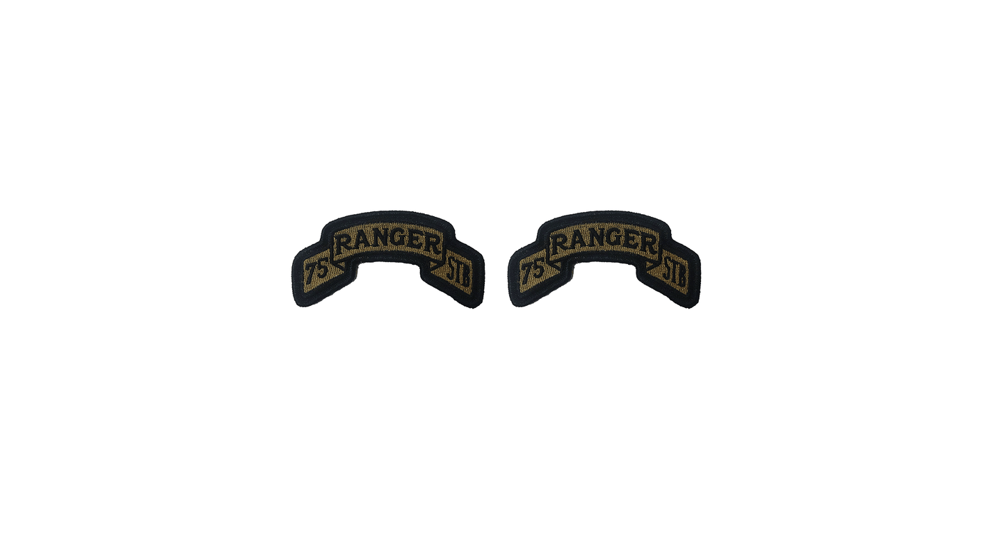 75th Ranger STB OCP Scroll W/ Hook Fastener (Pair)