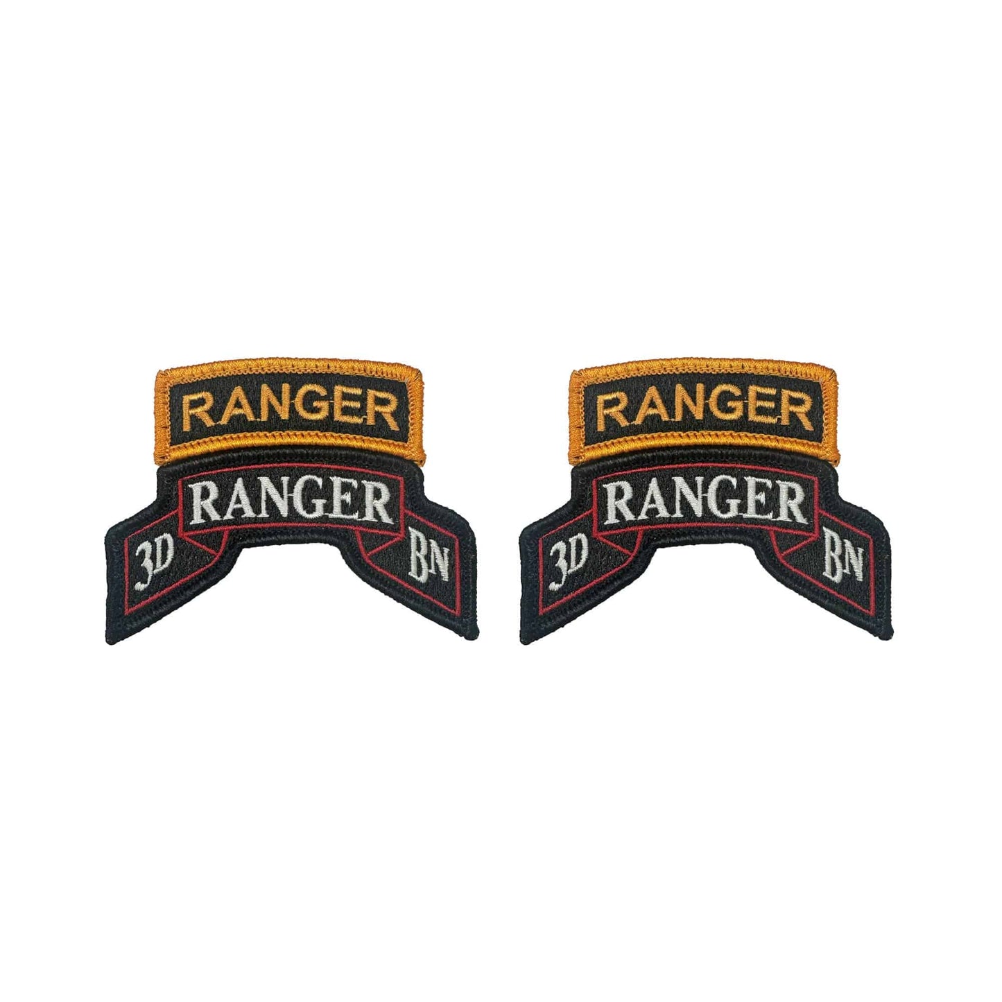 U.S. Army 75th Ranger Regiment 3rd Battalion OCP Scroll and Ranger Tab with Hook Fastener (pair)