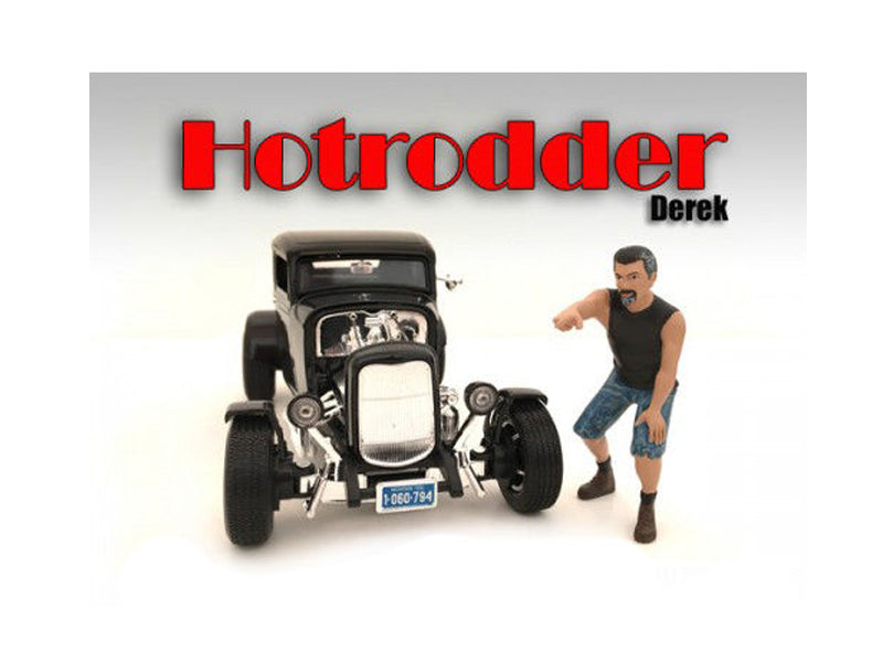 "Hotrodders" Derek Figure For 1:18 Scale Models by American Diorama free shipping USA