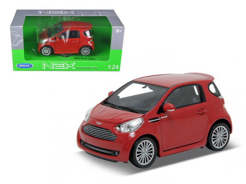 Aston Martin Cygnet Red 1/24 Diecast Car Model by Welly free shipping USA
