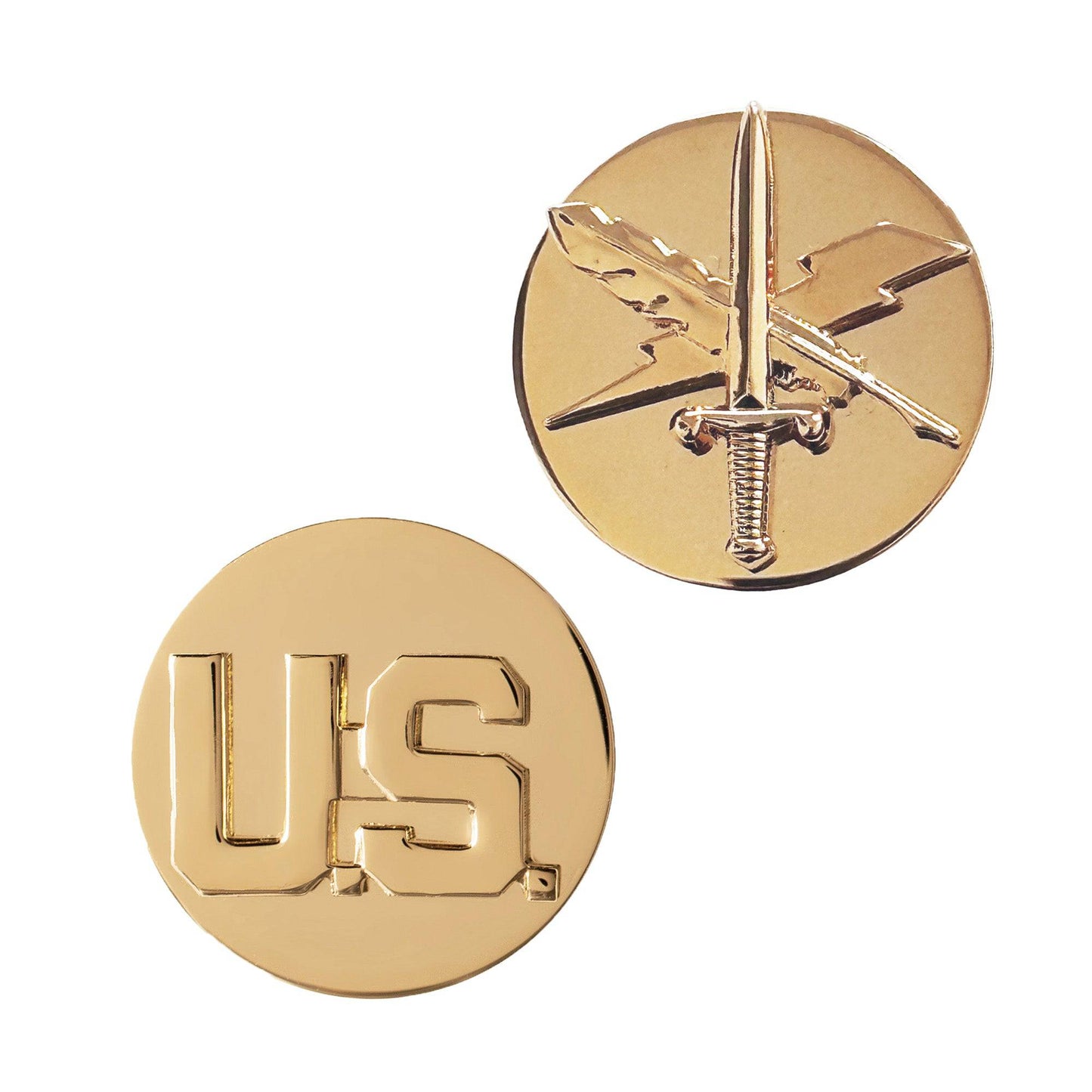 U.S. Army Enlisted Public Affairs & U.S. STA-BRITE® Pin-on (pair)