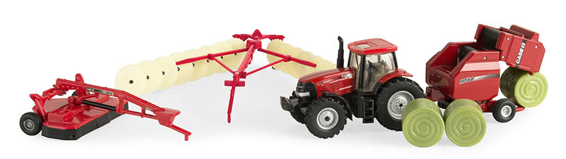 Ertl 44078 1/64 Scale Case Ih Haying Playset Playset Includes: Puma 210Cvt