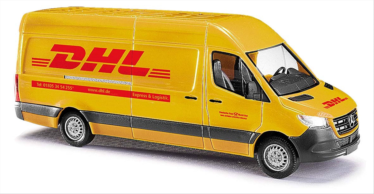 Busch 52605 HO Scale Mercedes-Benz Sprinter DHL Cargo Van Model
