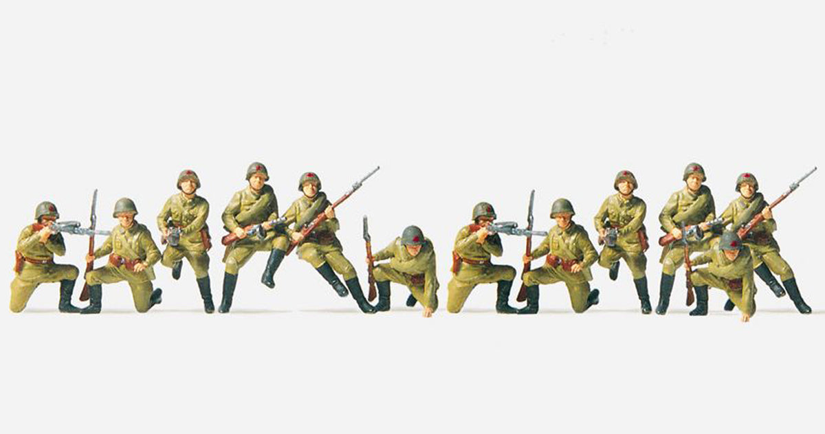 Preiser 16532 HO Scale Soviet WWII Tank Riders Figure Set