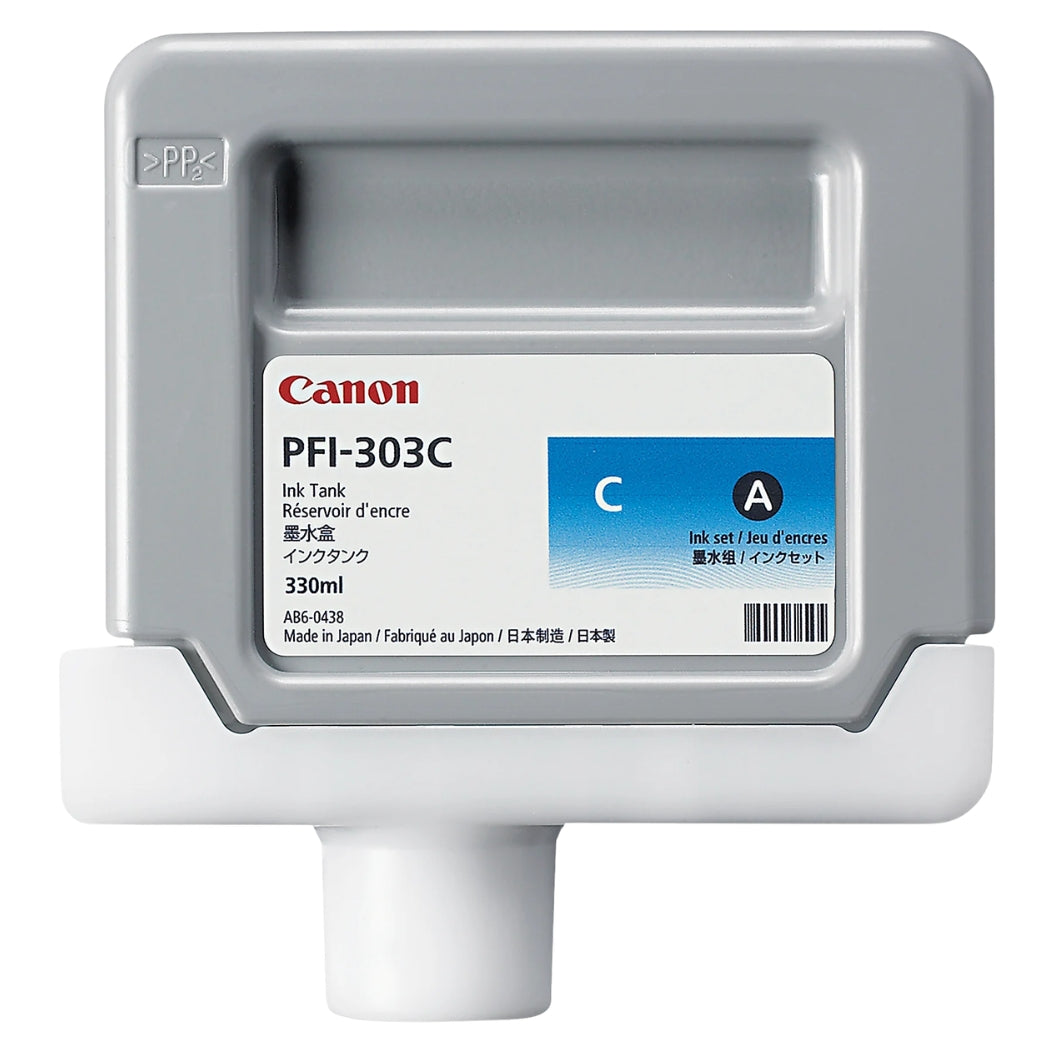 New, Pre-Owned - PFI-303C Standard-Yield Cyan Ink Cartridge, 2959B001AA