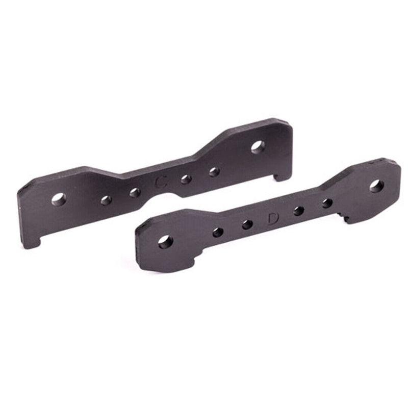 Traxxas 9528A Dark Titanium Tie bars, rear, For 1/8th Sledge
