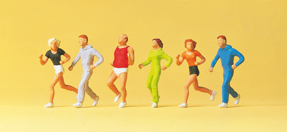 Preiser 14078 HO Scale Joggers Figures (6)