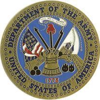 ARMY Color Medallion, Military Colored Medallions