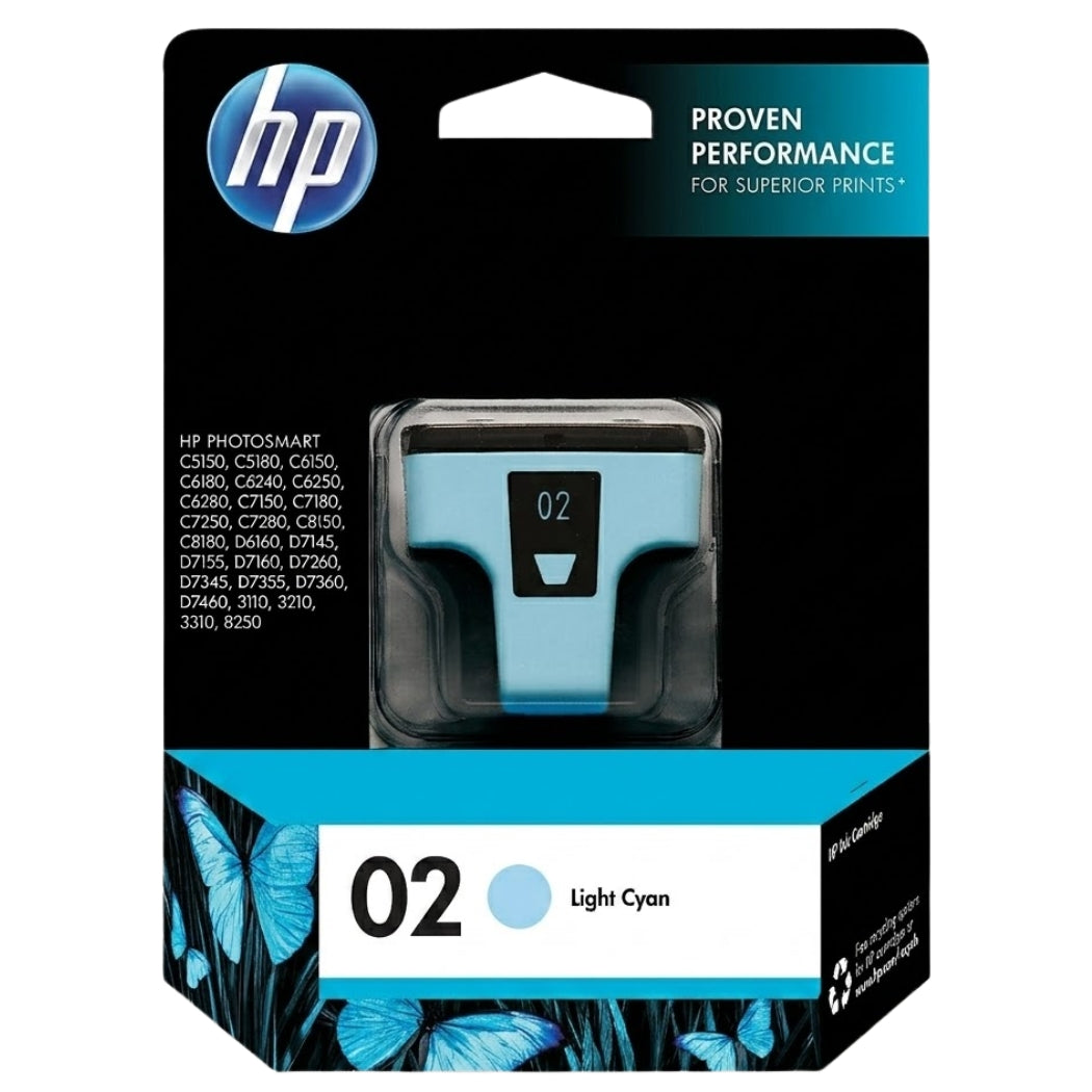 New, Pre-Owned - HP 02XL (C8733WN) Light Cyan Ink Cartridge