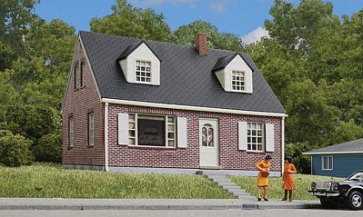 Walthers Cornerstone 3774 HO Brick Cape Cod House Kit