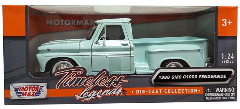 Motormax 79379LGR 1/24 1966 GMC C1000 Fenderside Pickup