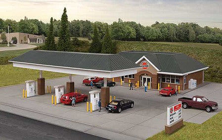 Walthers Cornerstone 3537 HO Modern Gas Station Kit