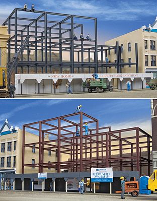 Walthers Cornerstone 933-3761 HO Scale Skyscraper Construction Site -- Kit