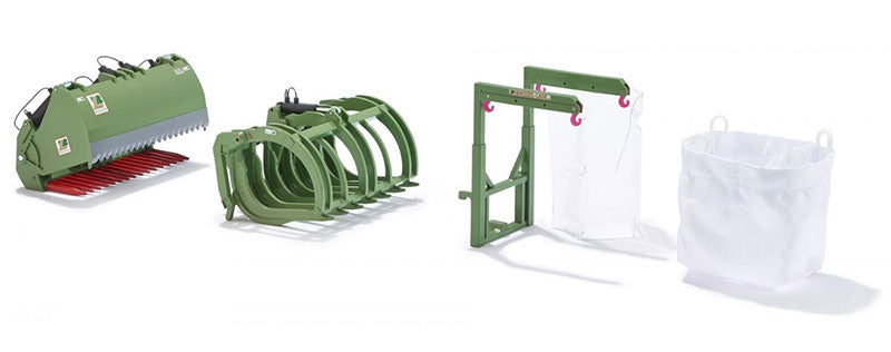 Wiking 077384 1/32 Bressel & Lade Front Loader Set B, Green