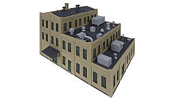 Walthers Cornerstone 933-3286 N Roof Details Kit