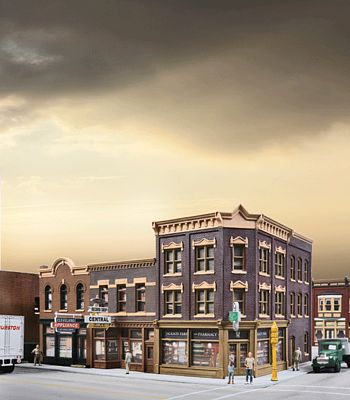 Walthers Cornerstone 4041 HO Merchant's Row V Kit