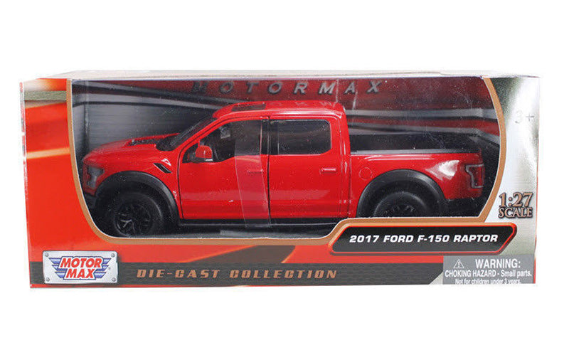 Motormax 79344-R 1/27 2017 Ford F-150 Raptor Pickup, Red