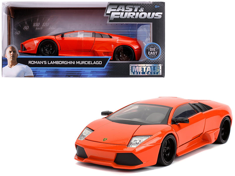 Roman's Lamborghini Murcielago Orange "Fast & Furious" Movie 1/24 Diecast Model Car by Jada free shipping USA