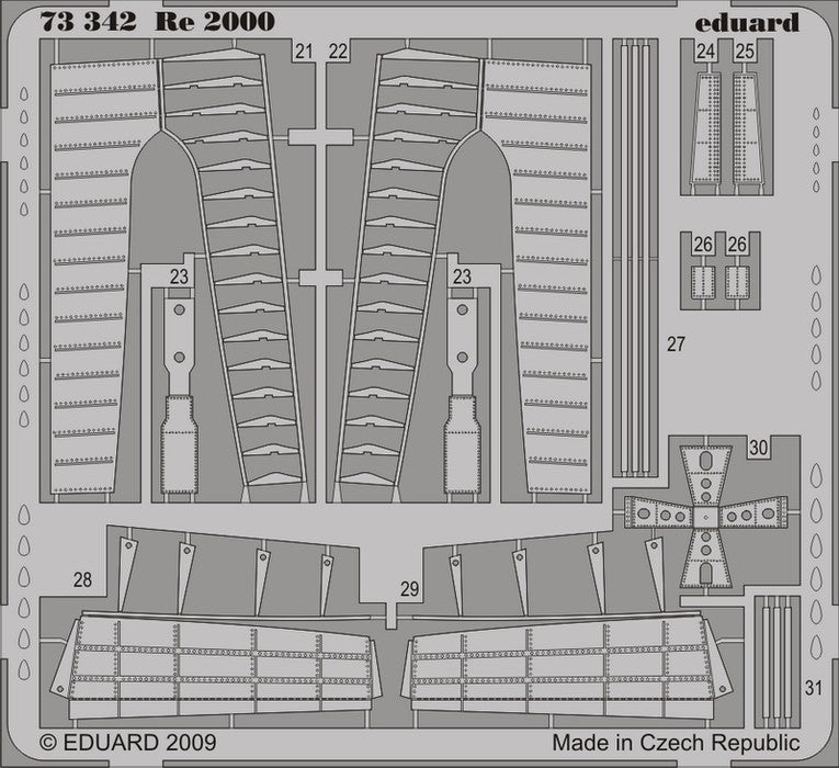 Eduard 73342 1/72 Aircraft- Re2000 for ITA (Painted Self Adhesive)