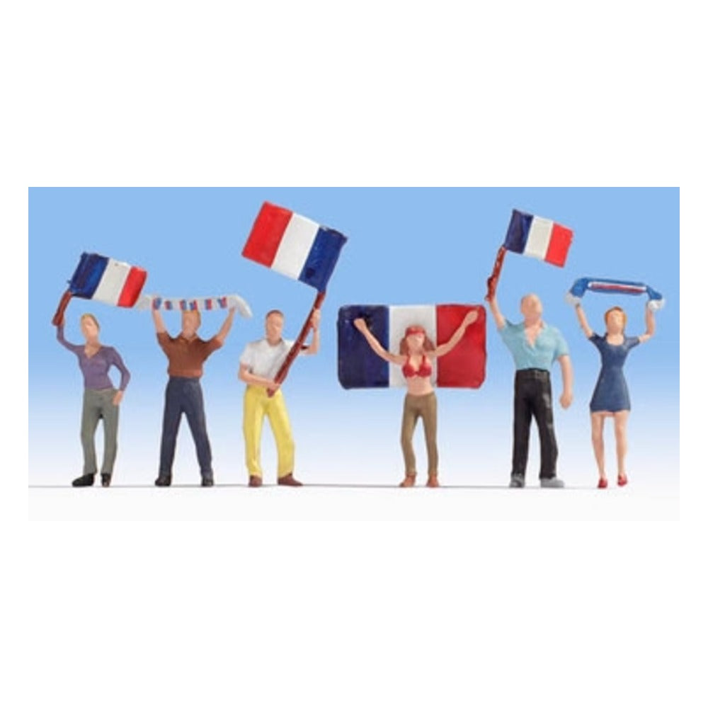 Noch 15974 HO Scale French Soccer Fans -- pkg(6)