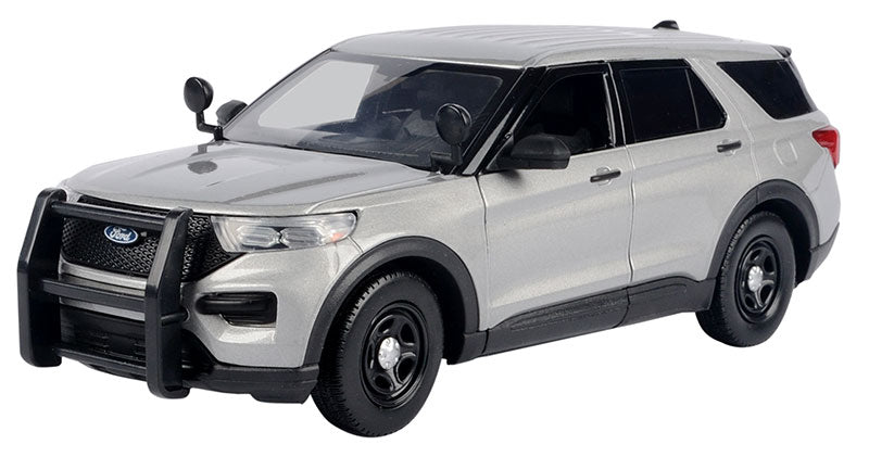 Motormax 76990SL 1/24 2022 Ford Police Interceptor Utility, Silver