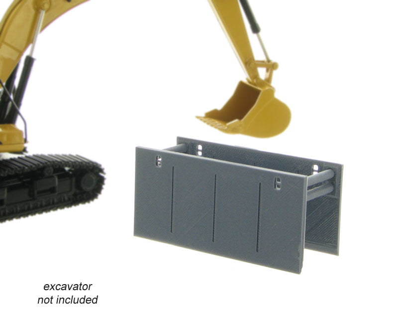 3D To Scale 50-165-GY 1/50 Trench Box / Guard, Gray