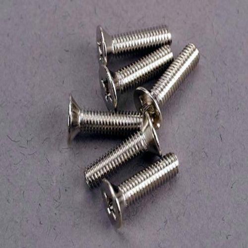 Traxxas 3178 Flat Head Machined Screws 3x12mm (6) Nitro Slash