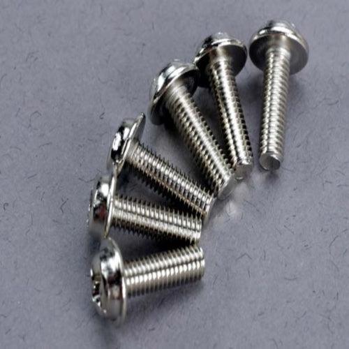 Traxxas 3193 3x10mm Washerhead Screws (6) Revo E-Revo