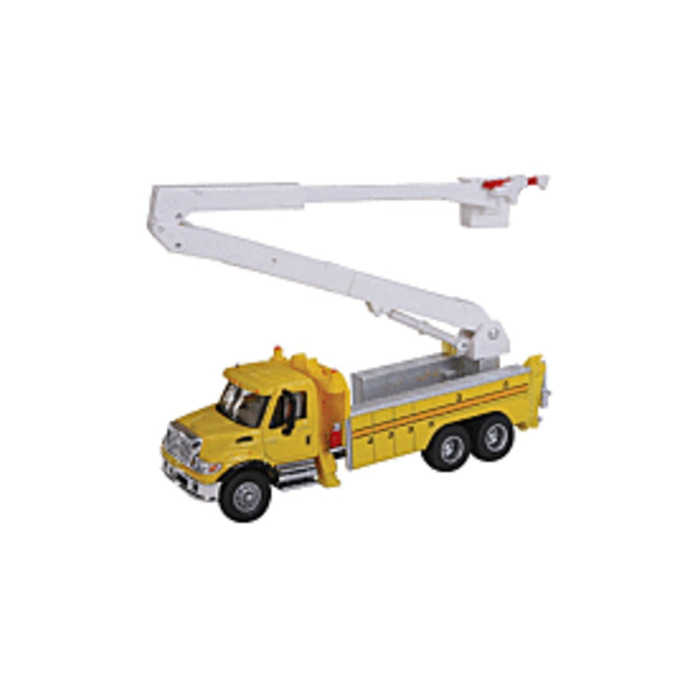 Walthers SceneMaster 949-11752 HO Intl 7600 Bucket Truck - Yellow