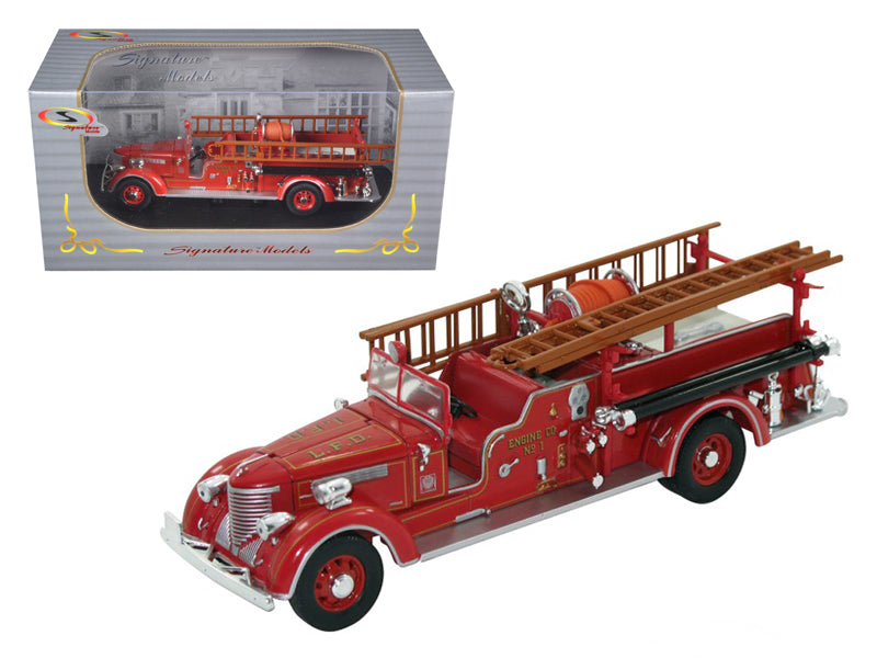 1939 Packard Fire Engine Truck Red 1/32 Diecast Model by Signature Models free shipping USA