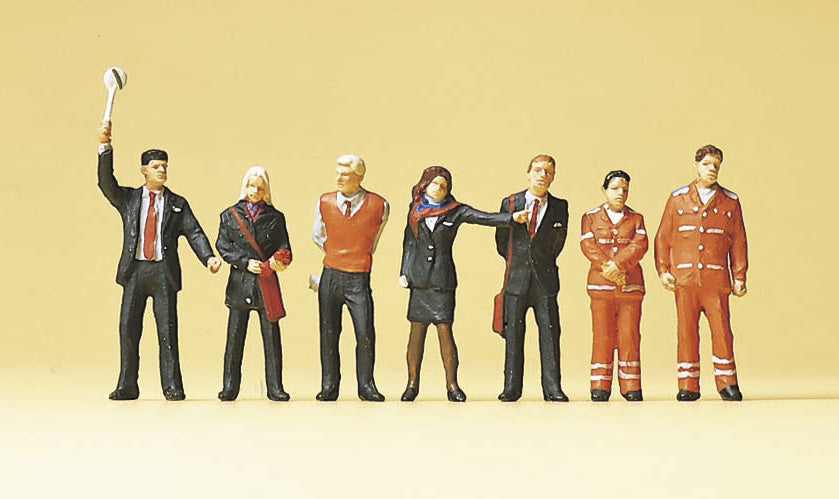 Preiser 10407 HO Scale Modern Swiss SBB Railway Personnel