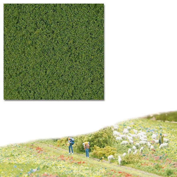 Busch 7322 A Scale Micro-Flocking - 16.9oz 500mL -- Medium Green