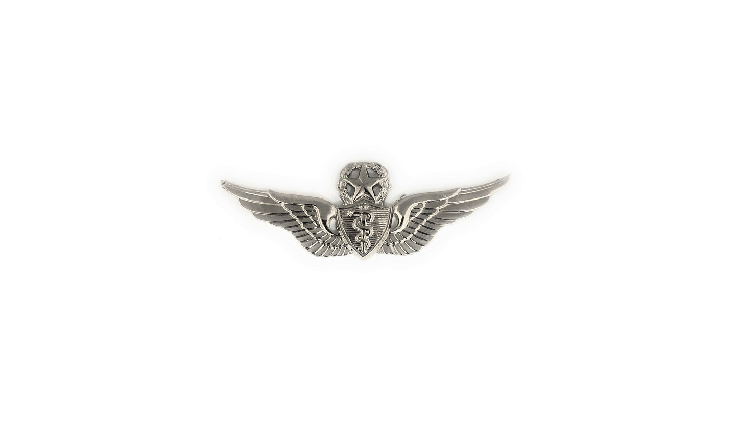 U.S. Army Flight Surgeon Master Dress Mini STA-BRITE® Pin On Badge