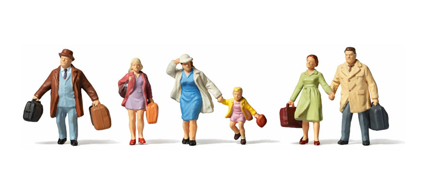 Preiser 88519 Z Scale Krause Traveling Family Figure Set