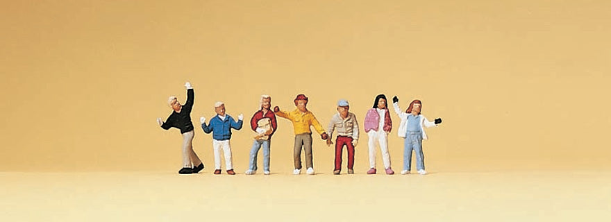 Preiser 79044 N Scale Children Figure Set pkg(7)