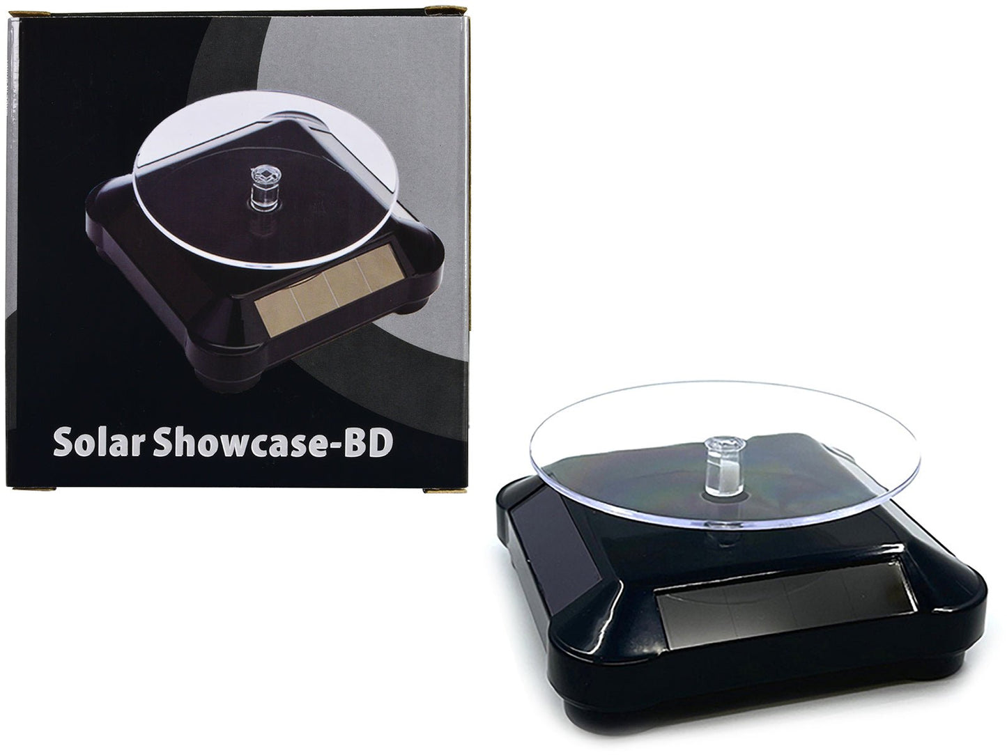 3.5″ Solar Rotating Display Stand with Black Base for 1/64 Scale Model Cars11 free shipping USA