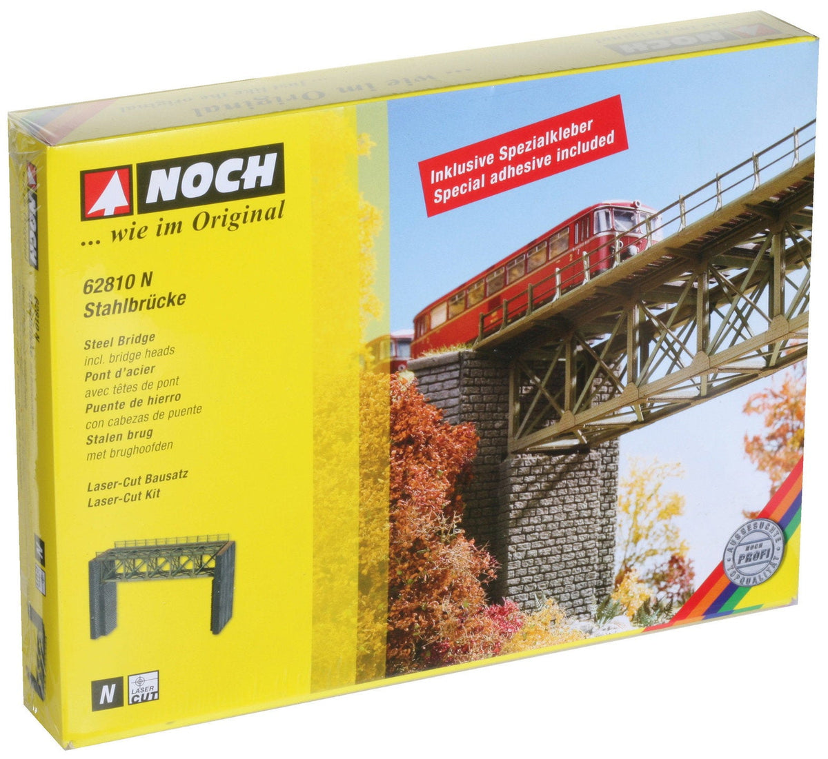 Noch 62810 N Scale Steel Truss Bridge Laser-Cut Kit