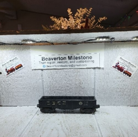 LIONEL PENNSYLVANIA GONDOLA, BLACK, 48-49 VARIATION (B) NUMBERED "6452", 49