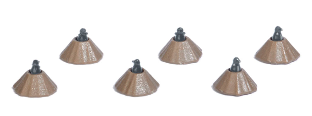Busch 7794 HO Scale Mole Hills, Set of 6