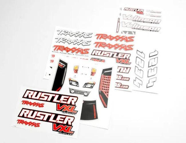 Traxxas TRA3713R 1/10th Scale Rustler VXL Decal Sheet (2)