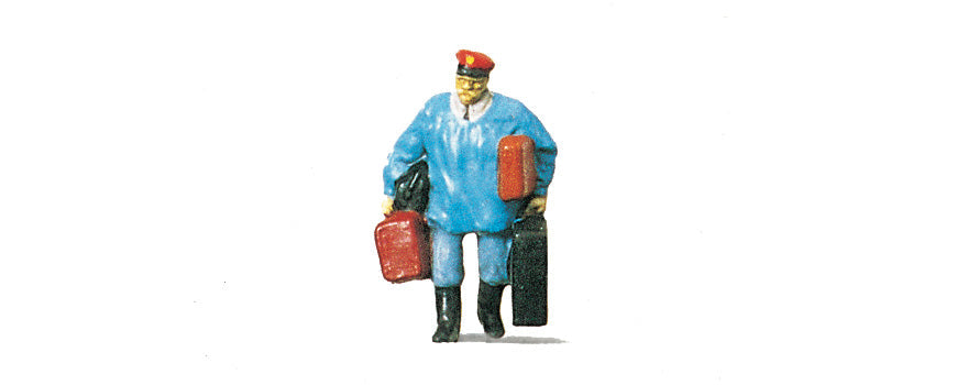 Preiser 28013 HO Scale Railway Porter Figure