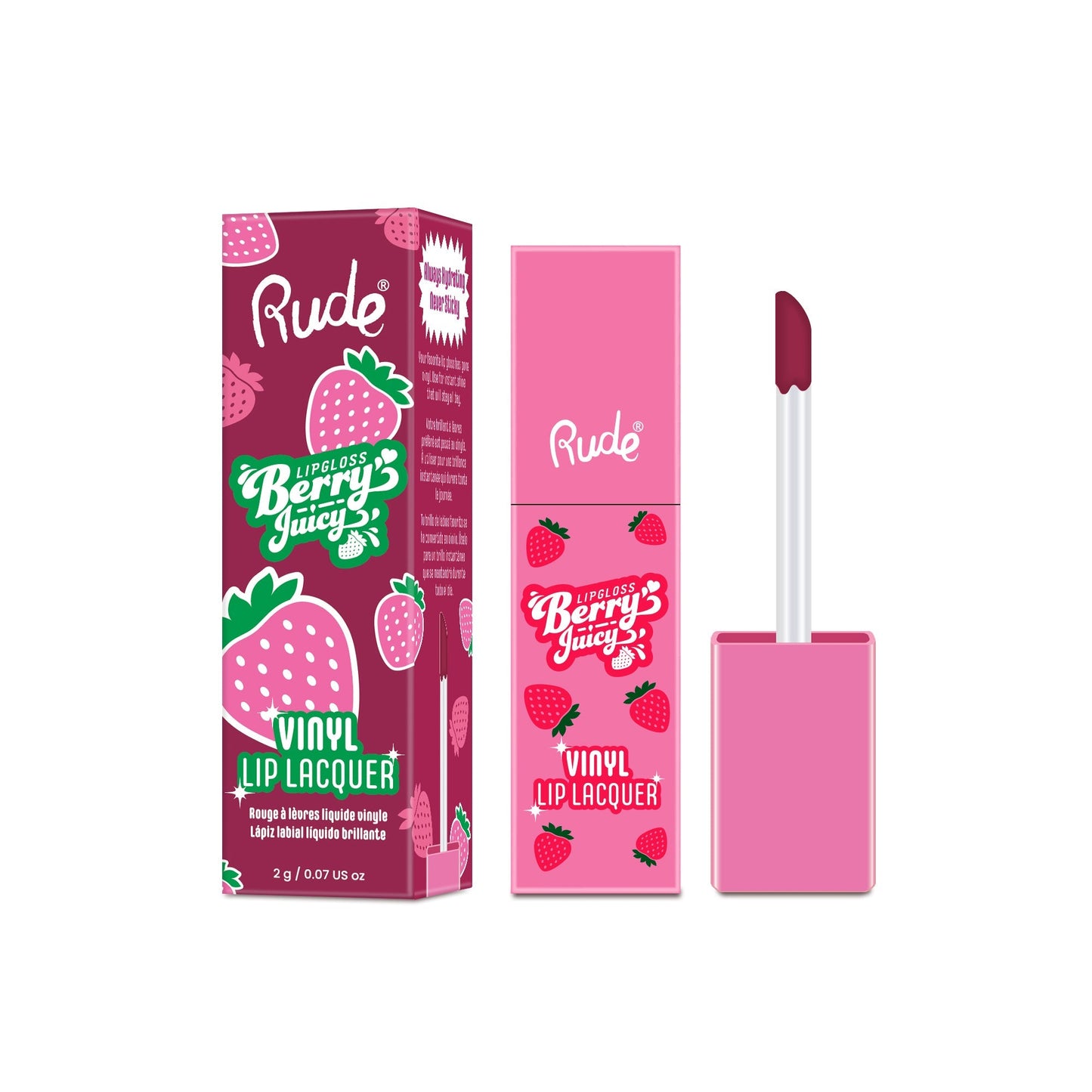 RUDE Berry Juicy Vinyl Lip Lacquer - Mulberry