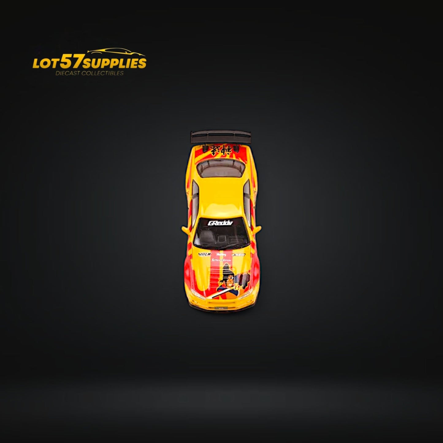 Fast Speed Nissan Skyline GT-R R34 Z-Tune Yellow-Red Livery 1:64