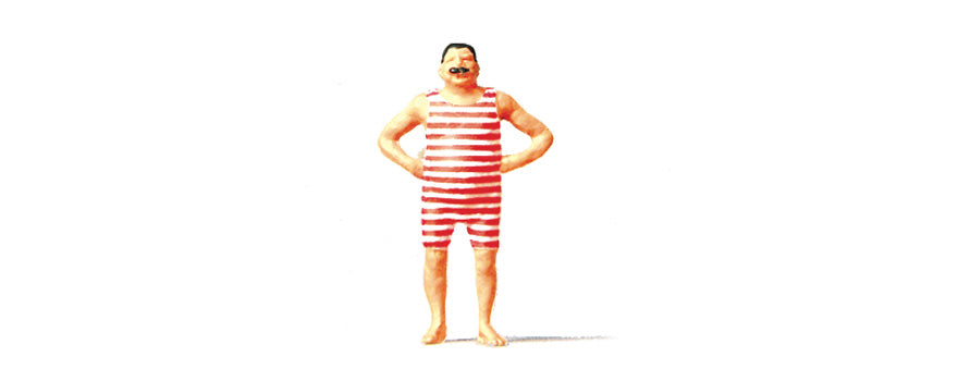 Preiser 29030 HO Scale Enjoying a Swim Figure