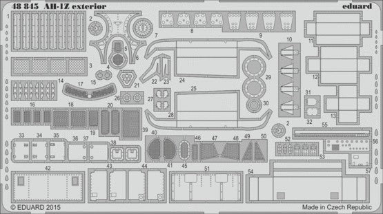 Eduard 48845 1/48 Aircraft- AH1Z Exterior for KTY