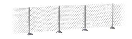 Walthers SceneMaster 949-9000 HO Scale Metal Industrial Fence -- Kit